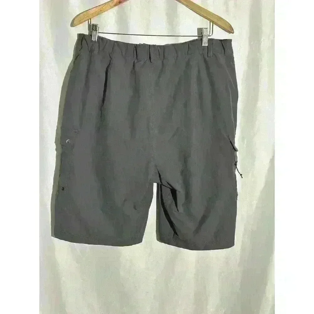 Men’s NOVANA Cycle Shorts charcoal, gray Cargo Liner Orange‎ Gel Padding Size XL